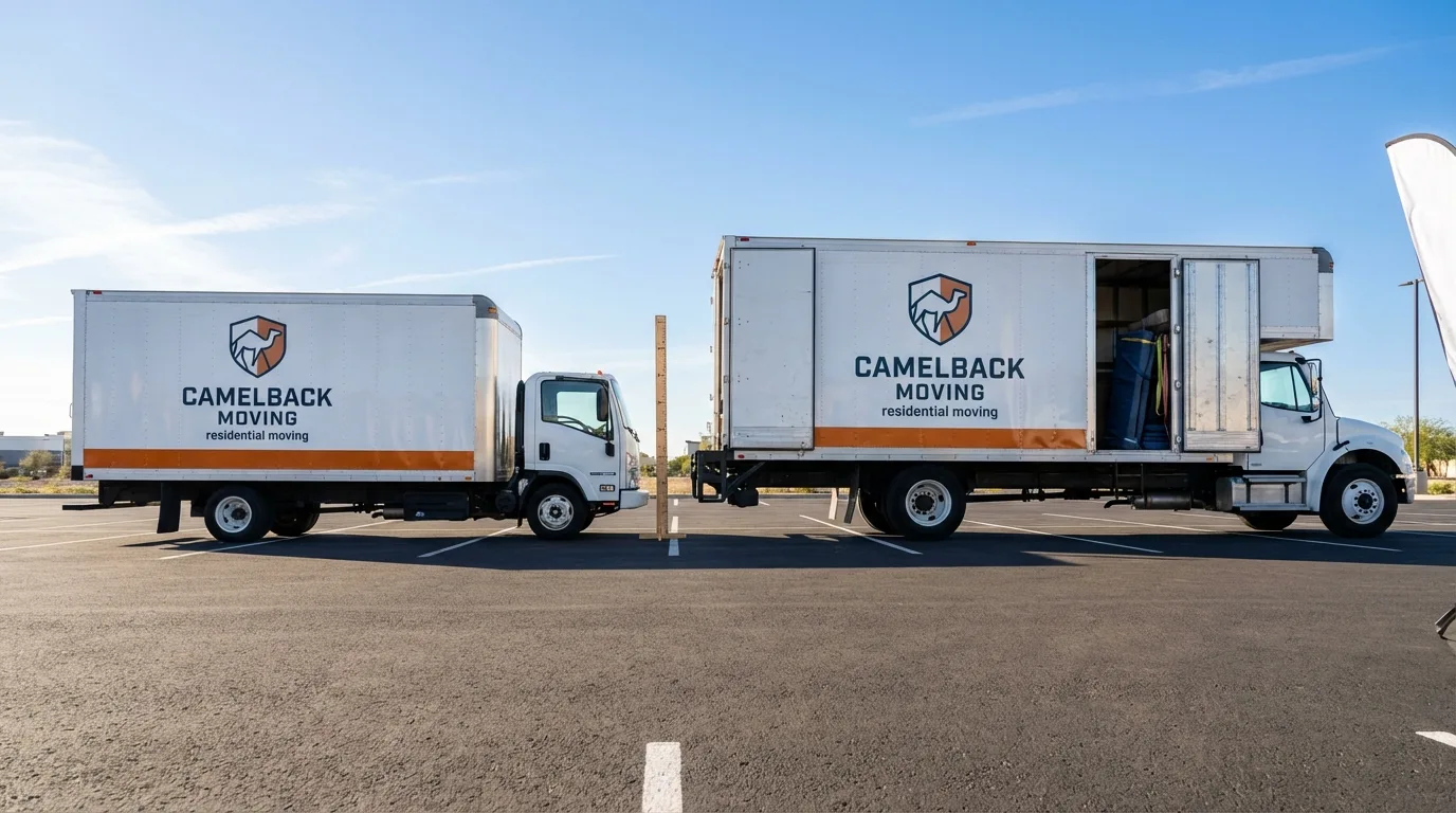 Moving truck size capacity guide in Conway Springs